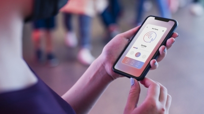 Mobile phone app streaming music